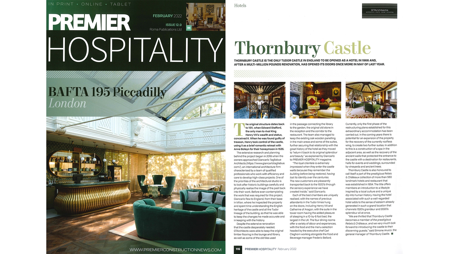 THORNBURY CASTLE HOTEL 22